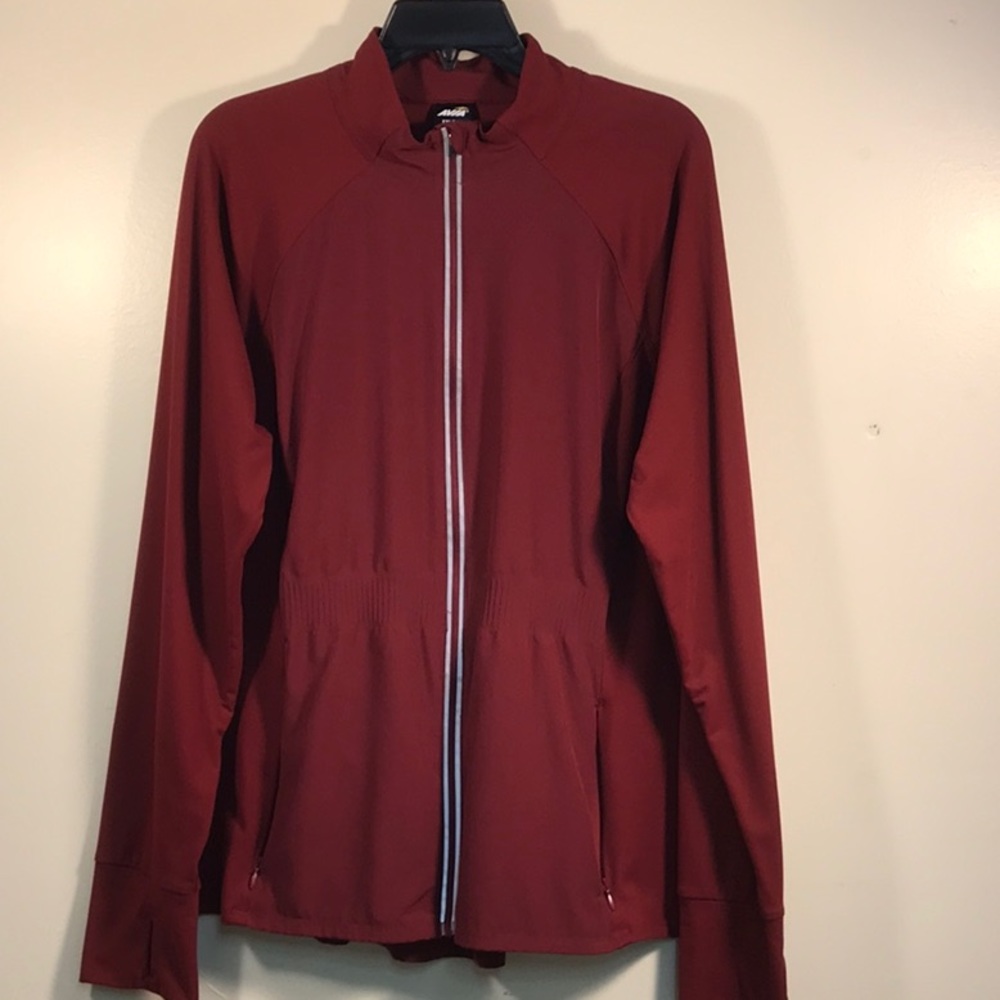 Avia athletic jacket in deep burgundy with white accents XXL (20).